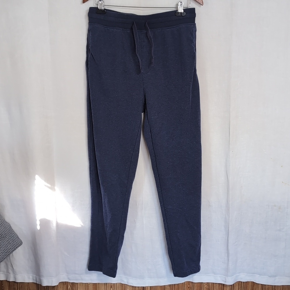 32* Heat Navy Blue Taper Leg Sweatpants Size Medium